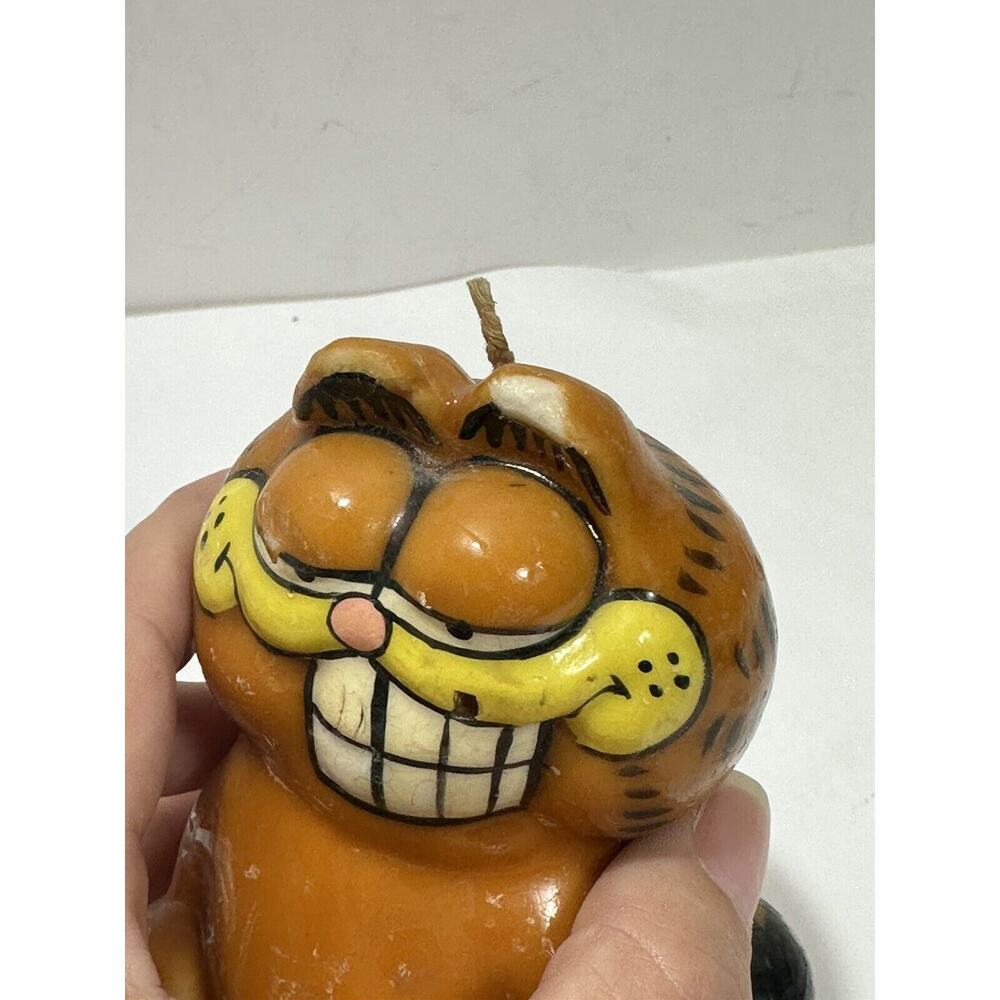 1978-1981 Garfield Unused Wax Candle 4x3” Never Lit See Pict Vintage Halloween - Picture 3 of 9